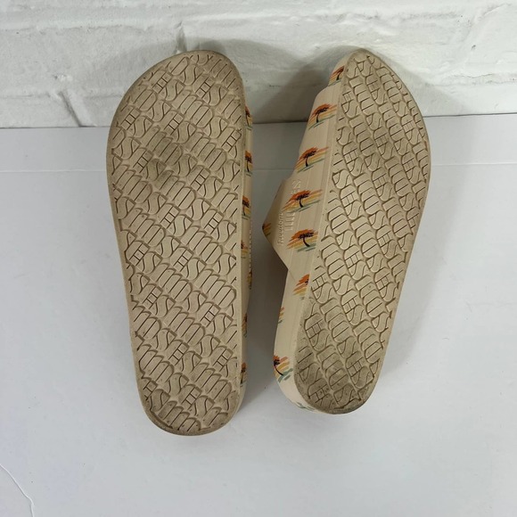 Freedom Moses Women's Calypso Slides Multicolor Palm Tree Print Size 9.5 - Picture 6 of 9